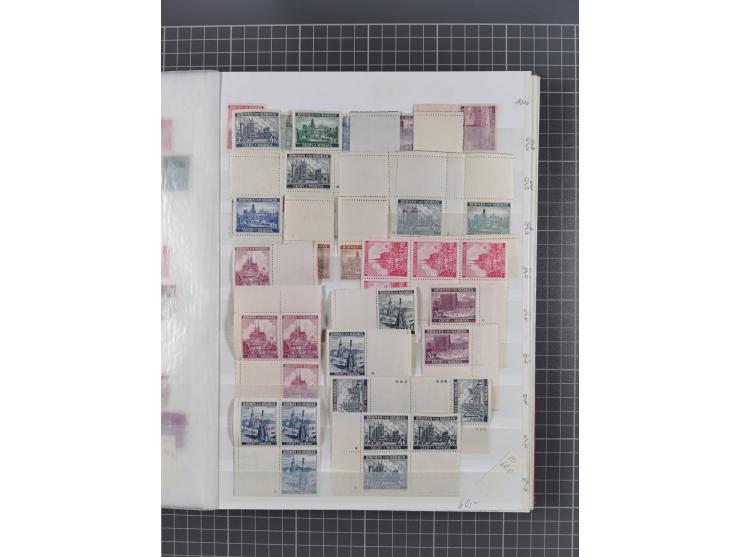 1939/45, ungebrauchter/postfrischer und gestempelter Bestand mit Lagerbuch, Teilsammlungen und Steckkarten. Dabei Sudetenland