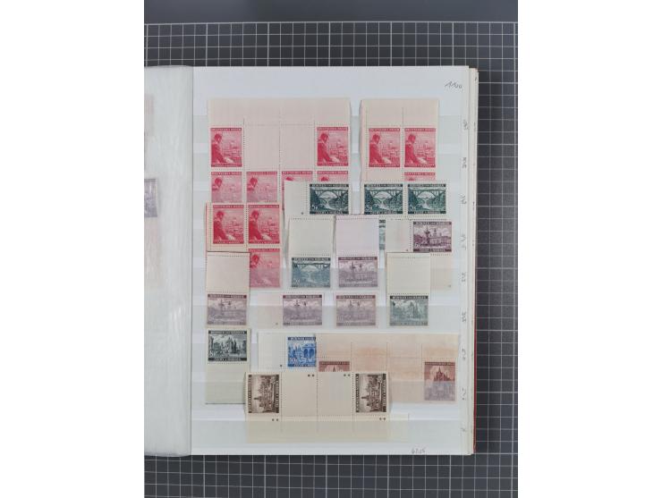 1939/45, ungebrauchter/postfrischer und gestempelter Bestand mit Lagerbuch, Teilsammlungen und Steckkarten. Dabei Sudetenland