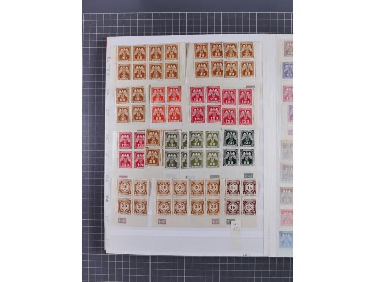 1939/45, ungebrauchter/postfrischer und gestempelter Bestand mit Lagerbuch, Teilsammlungen und Steckkarten. Dabei Sudetenland