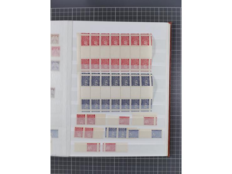 1939/45, ungebrauchter/postfrischer und gestempelter Bestand mit Lagerbuch, Teilsammlungen und Steckkarten. Dabei Sudetenland