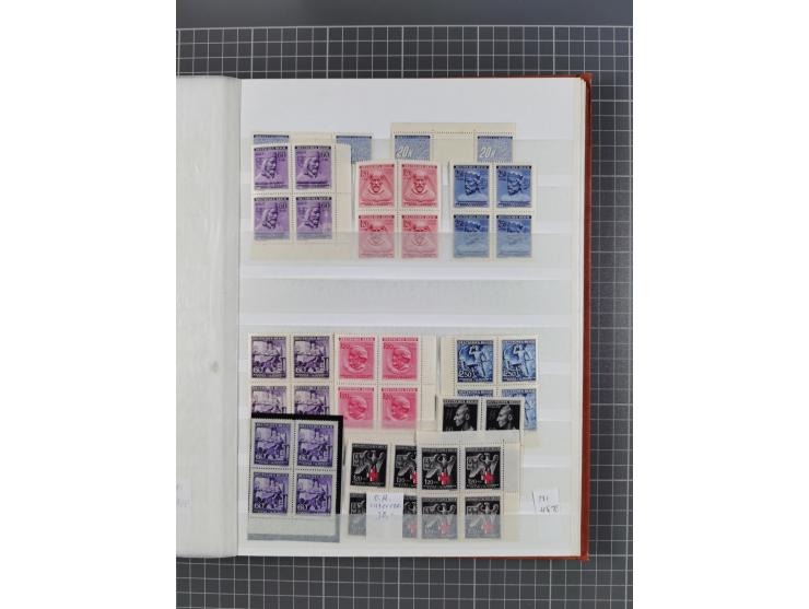 1939/45, ungebrauchter/postfrischer und gestempelter Bestand mit Lagerbuch, Teilsammlungen und Steckkarten. Dabei Sudetenland