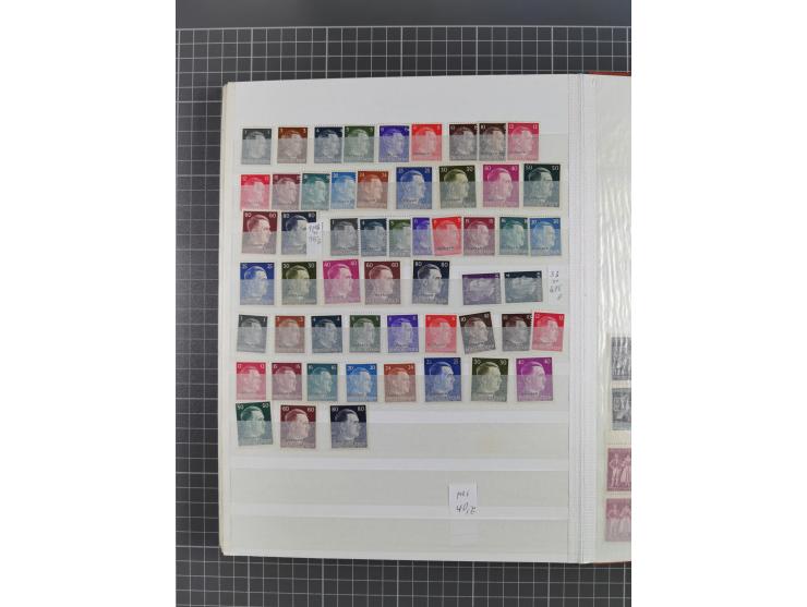 1939/45, ungebrauchter/postfrischer und gestempelter Bestand mit Lagerbuch, Teilsammlungen und Steckkarten. Dabei Sudetenland