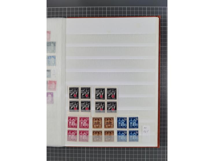 1939/45, ungebrauchter/postfrischer und gestempelter Bestand mit Lagerbuch, Teilsammlungen und Steckkarten. Dabei Sudetenland