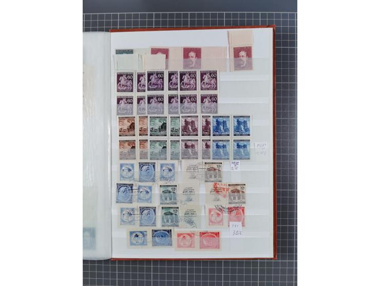 1939/45, ungebrauchter/postfrischer und gestempelter Bestand mit Lagerbuch, Teilsammlungen und Steckkarten. Dabei Sudetenland