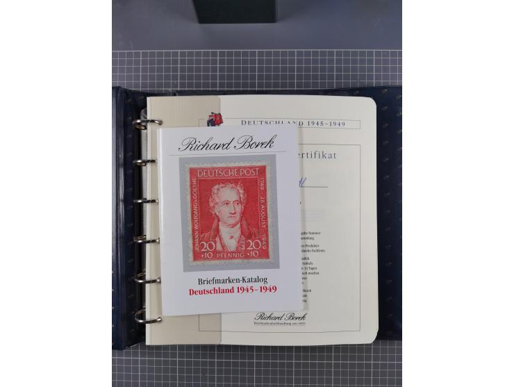 1940/2014(ca.), vorwiegend postfrische Sammlungen, dabei Französische Zone inkl. Mi.-Nr. 46II postfrisch, Bizone Mi.-Nr. 52-6