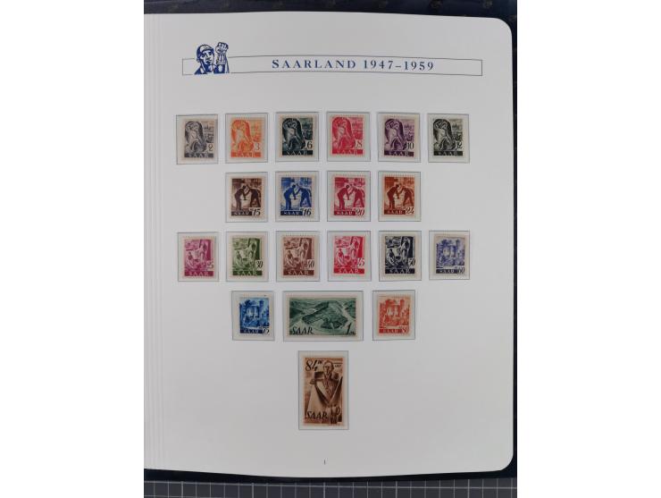 1940/2014(ca.), vorwiegend postfrische Sammlungen, dabei Französische Zone inkl. Mi.-Nr. 46II postfrisch, Bizone Mi.-Nr. 52-6