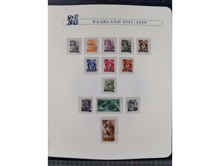 1940/2014(ca.), vorwiegend postfrische Sammlungen, dabei Französische Zone inkl. Mi.-Nr. 46II postfrisch, Bizone Mi.-Nr. 52-6