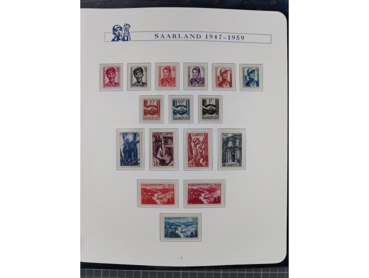 1940/2014(ca.), vorwiegend postfrische Sammlungen, dabei Französische Zone inkl. Mi.-Nr. 46II postfrisch, Bizone Mi.-Nr. 52-6