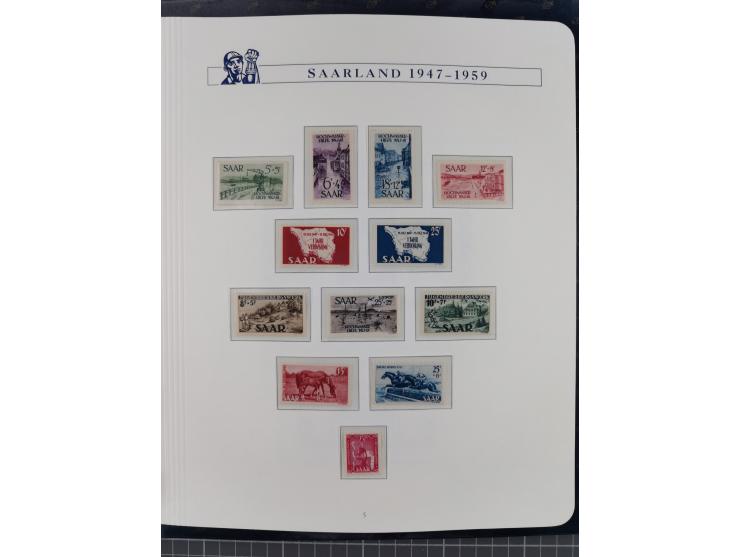 1940/2014(ca.), vorwiegend postfrische Sammlungen, dabei Französische Zone inkl. Mi.-Nr. 46II postfrisch, Bizone Mi.-Nr. 52-6