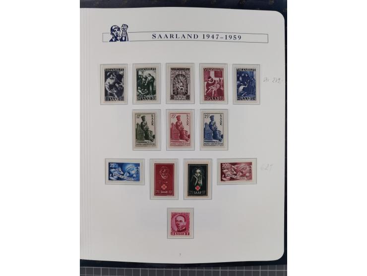 1940/2014(ca.), vorwiegend postfrische Sammlungen, dabei Französische Zone inkl. Mi.-Nr. 46II postfrisch, Bizone Mi.-Nr. 52-6