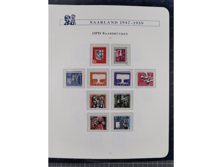 1940/2014(ca.), vorwiegend postfrische Sammlungen, dabei Französische Zone inkl. Mi.-Nr. 46II postfrisch, Bizone Mi.-Nr. 52-6