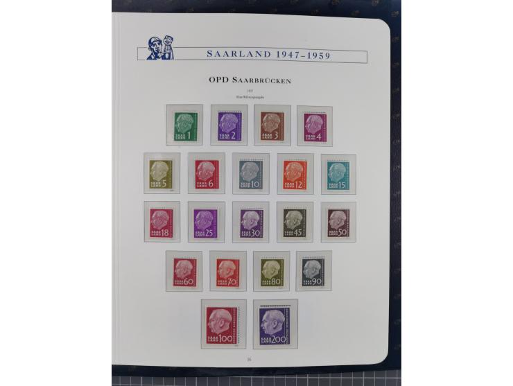 1940/2014(ca.), vorwiegend postfrische Sammlungen, dabei Französische Zone inkl. Mi.-Nr. 46II postfrisch, Bizone Mi.-Nr. 52-6