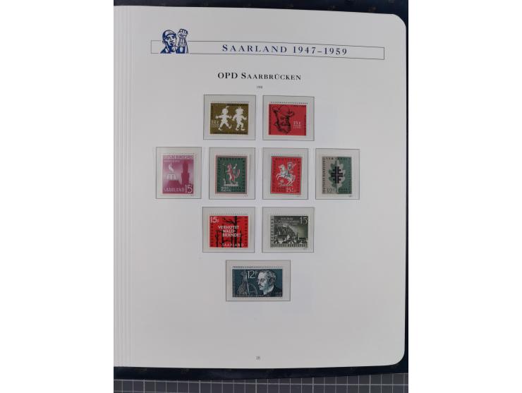 1940/2014(ca.), vorwiegend postfrische Sammlungen, dabei Französische Zone inkl. Mi.-Nr. 46II postfrisch, Bizone Mi.-Nr. 52-6