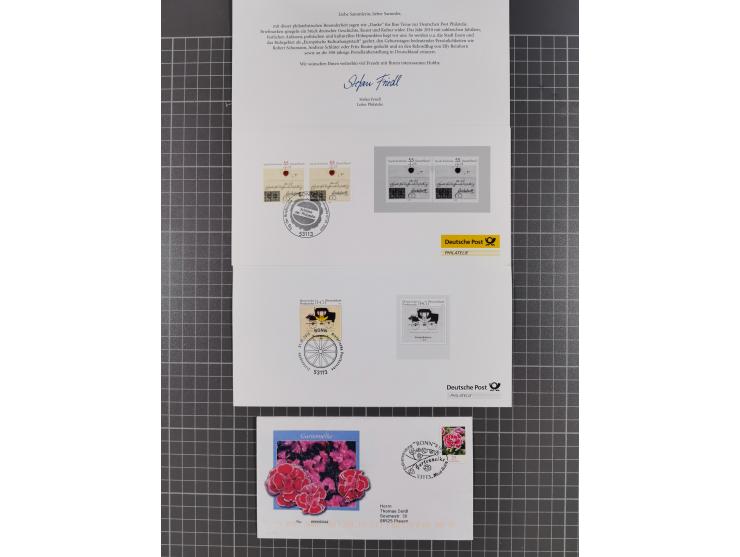 1940/2014(ca.), vorwiegend postfrische Sammlungen, dabei Französische Zone inkl. Mi.-Nr. 46II postfrisch, Bizone Mi.-Nr. 52-6