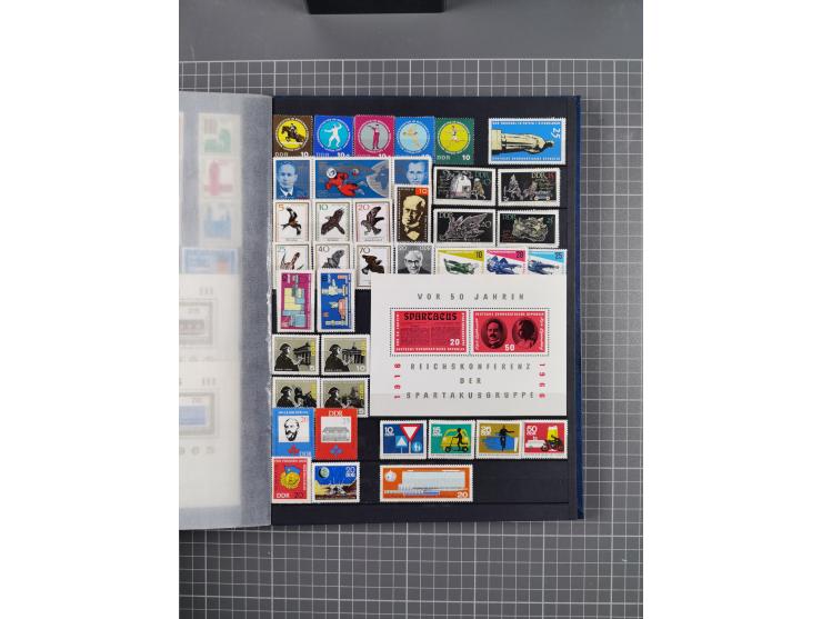 1940/2014(ca.), vorwiegend postfrische Sammlungen, dabei Französische Zone inkl. Mi.-Nr. 46II postfrisch, Bizone Mi.-Nr. 52-6