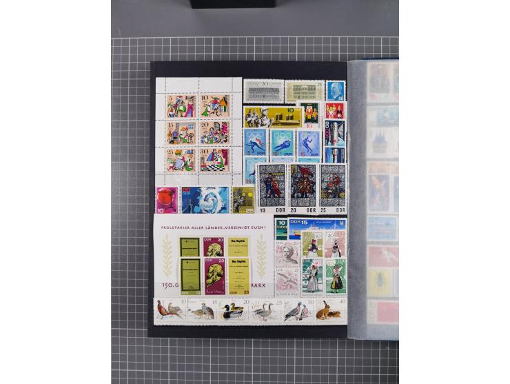 1940/2014(ca.), vorwiegend postfrische Sammlungen, dabei Französische Zone inkl. Mi.-Nr. 46II postfrisch, Bizone Mi.-Nr. 52-6