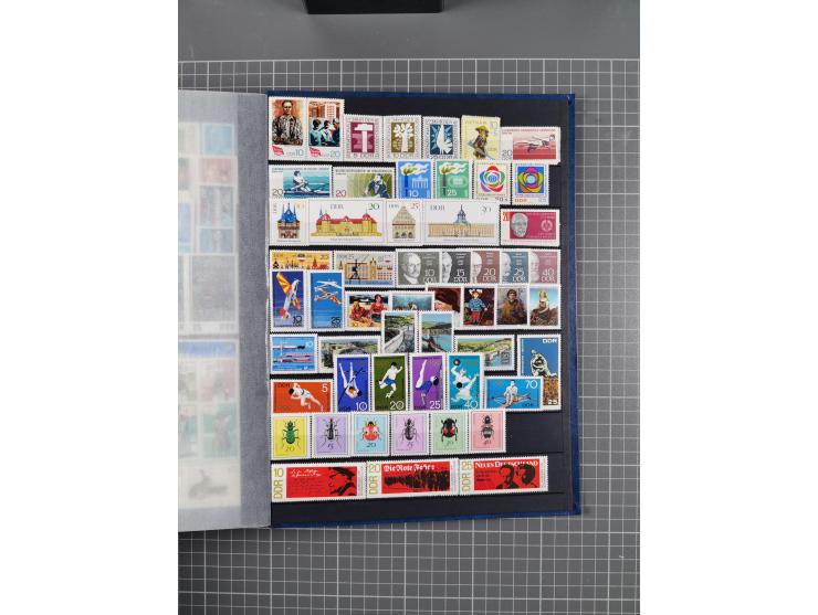 1940/2014(ca.), vorwiegend postfrische Sammlungen, dabei Französische Zone inkl. Mi.-Nr. 46II postfrisch, Bizone Mi.-Nr. 52-6