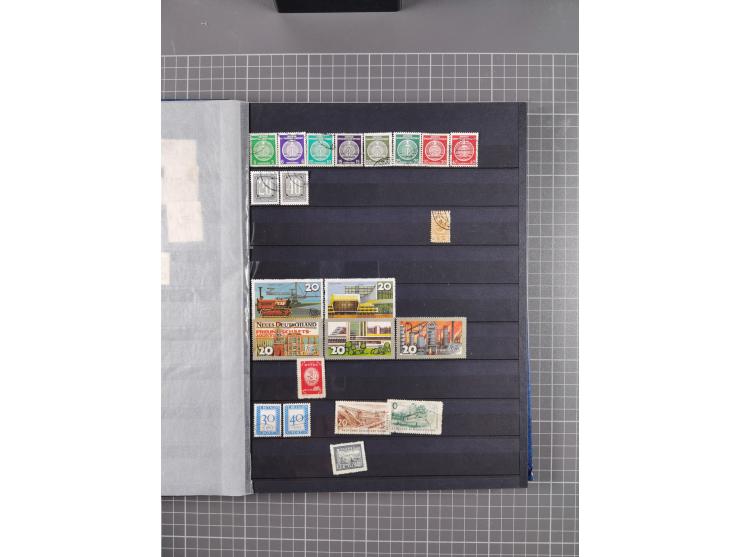 1940/2014(ca.), vorwiegend postfrische Sammlungen, dabei Französische Zone inkl. Mi.-Nr. 46II postfrisch, Bizone Mi.-Nr. 52-6