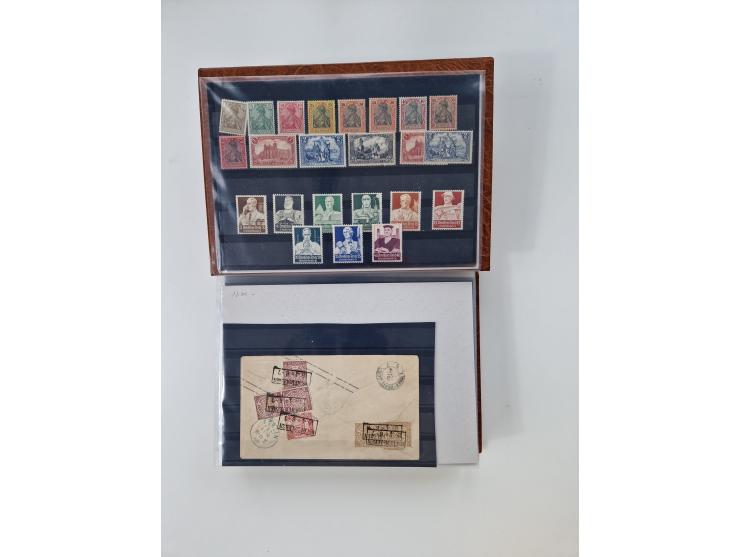 1850/1955 (ca.), interessante kleine Partie, dabei u.a. DR mit Bl. 1-3, Posthornsatz, etc.