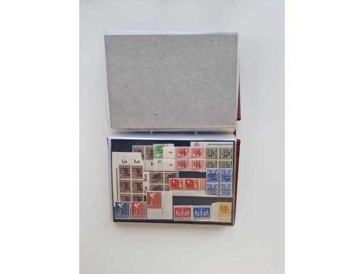 1850/1955 (ca.), interessante kleine Partie, dabei u.a. DR mit Bl. 1-3, Posthornsatz, etc.