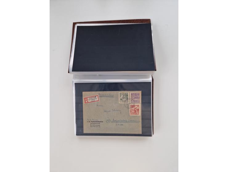 1850/1955 (ca.), interessante kleine Partie, dabei u.a. DR mit Bl. 1-3, Posthornsatz, etc.