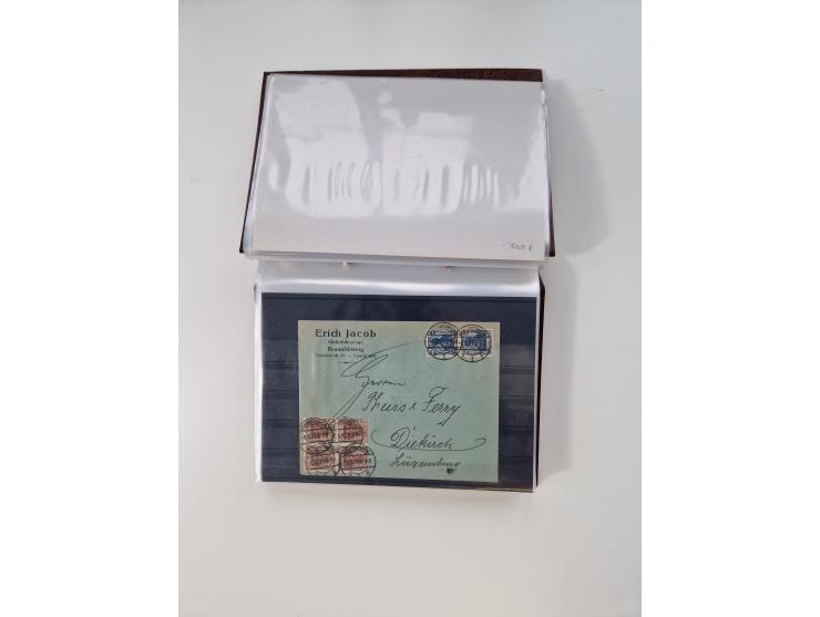 1850/1955 (ca.), interessante kleine Partie, dabei u.a. DR mit Bl. 1-3, Posthornsatz, etc.