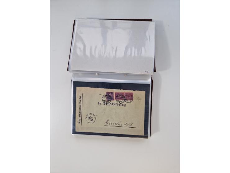 1850/1955 (ca.), interessante kleine Partie, dabei u.a. DR mit Bl. 1-3, Posthornsatz, etc.