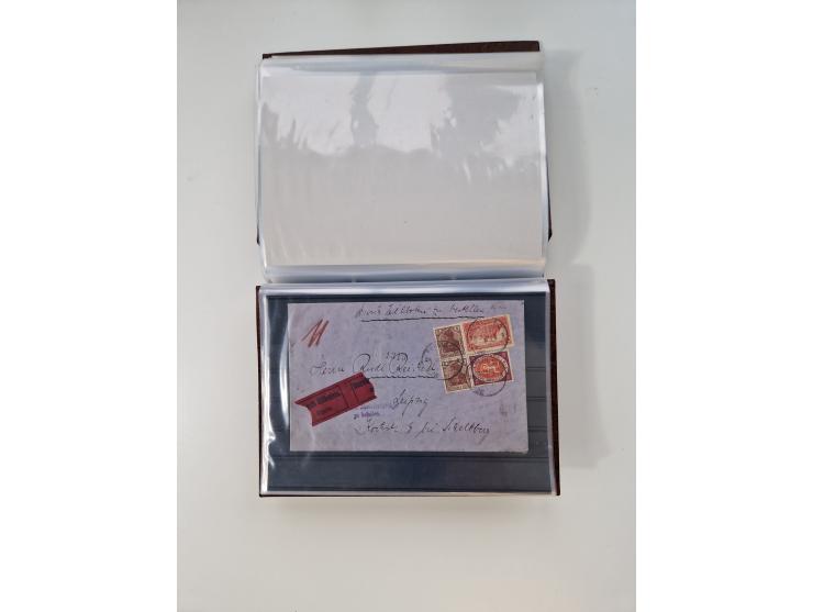 1850/1955 (ca.), interessante kleine Partie, dabei u.a. DR mit Bl. 1-3, Posthornsatz, etc.