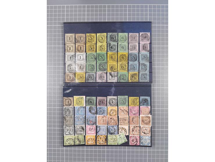 1851/67 (ca.), kleine Partie Baden, Taxis und Preußen-Ganzsachen