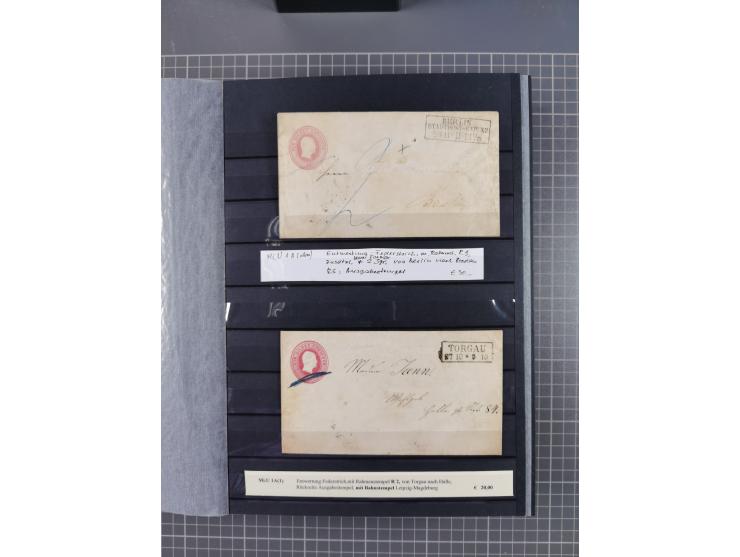 1851/67 (ca.), kleine Partie Baden, Taxis und Preußen-Ganzsachen