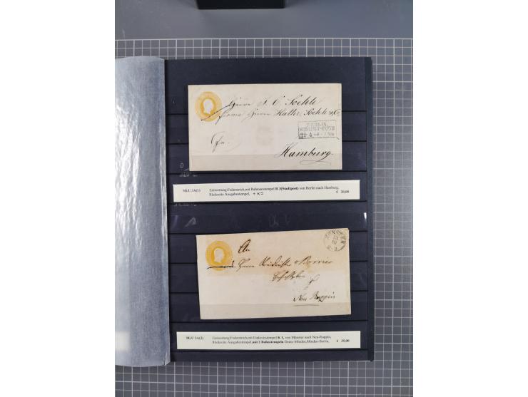 1851/67 (ca.), kleine Partie Baden, Taxis und Preußen-Ganzsachen