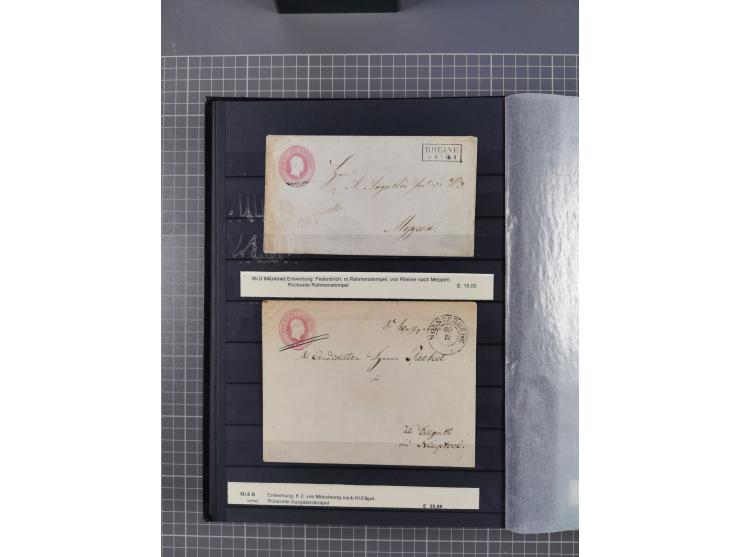 1851/67 (ca.), kleine Partie Baden, Taxis und Preußen-Ganzsachen