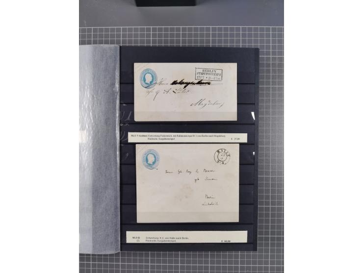 1851/67 (ca.), kleine Partie Baden, Taxis und Preußen-Ganzsachen