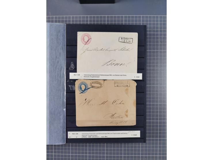 1851/67 (ca.), kleine Partie Baden, Taxis und Preußen-Ganzsachen