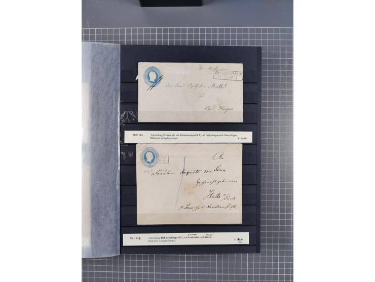 1851/67 (ca.), kleine Partie Baden, Taxis und Preußen-Ganzsachen