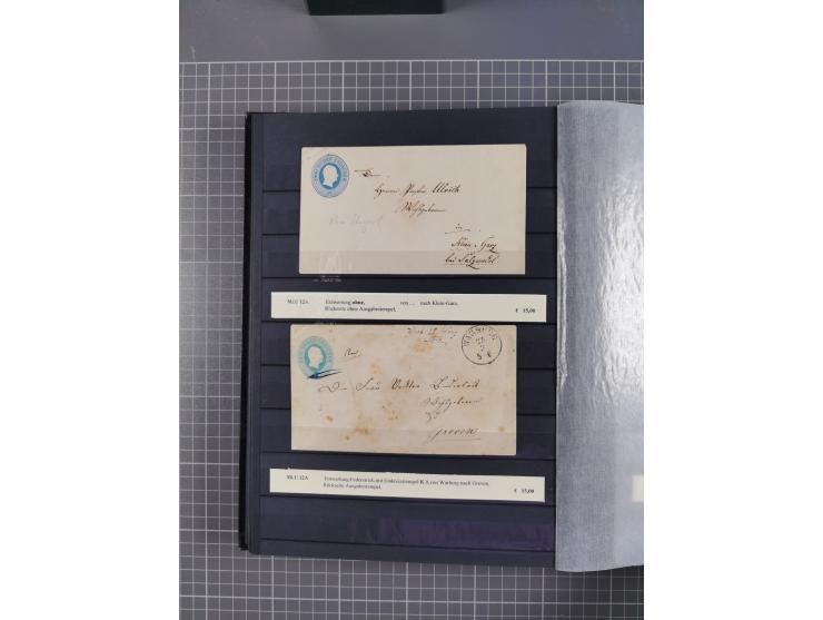 1851/67 (ca.), kleine Partie Baden, Taxis und Preußen-Ganzsachen