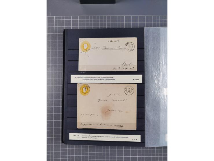 1851/67 (ca.), kleine Partie Baden, Taxis und Preußen-Ganzsachen