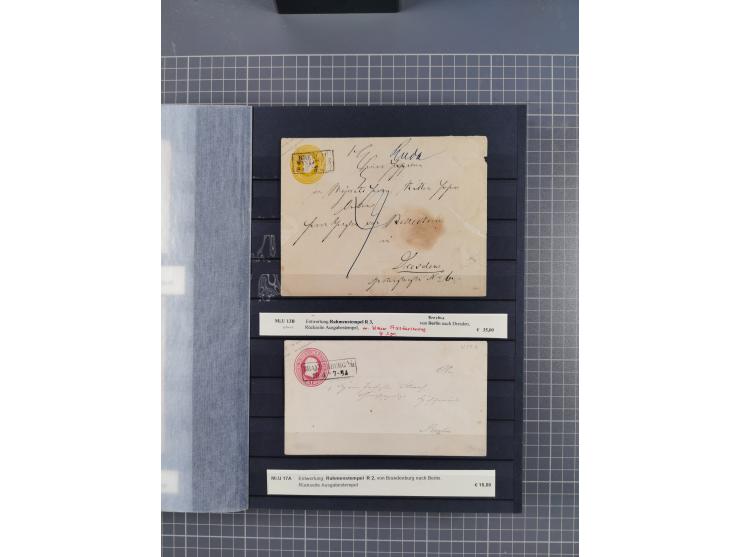 1851/67 (ca.), kleine Partie Baden, Taxis und Preußen-Ganzsachen