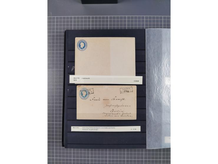 1851/67 (ca.), kleine Partie Baden, Taxis und Preußen-Ganzsachen