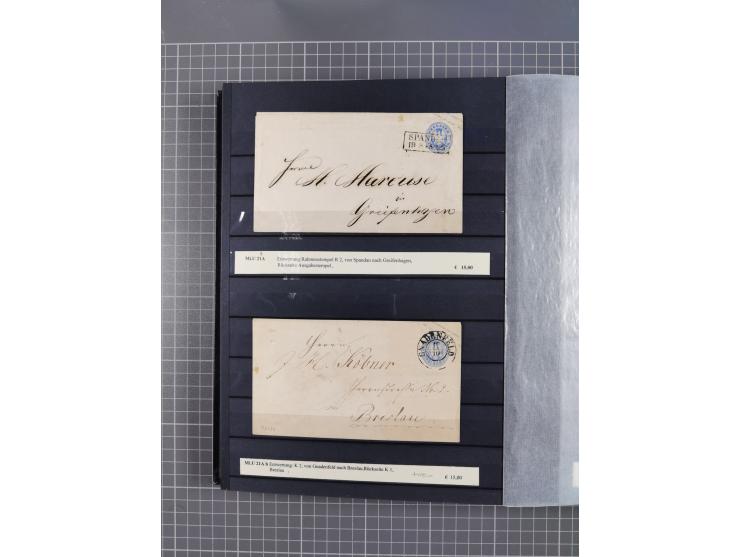 1851/67 (ca.), kleine Partie Baden, Taxis und Preußen-Ganzsachen