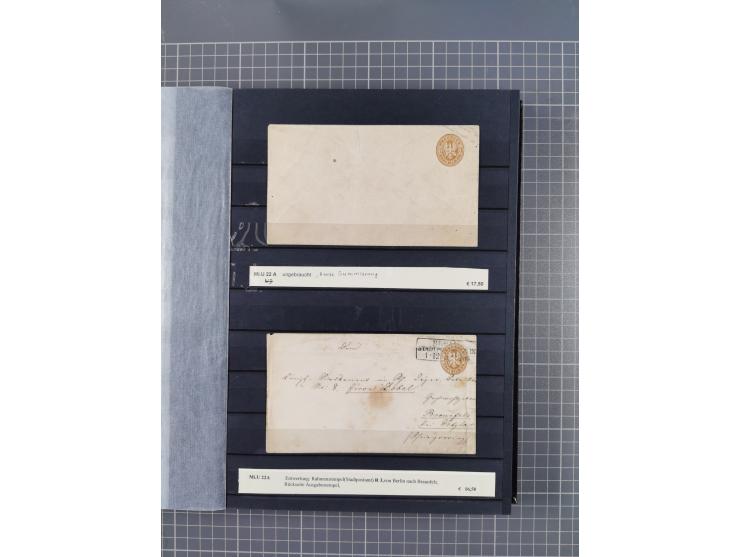 1851/67 (ca.), kleine Partie Baden, Taxis und Preußen-Ganzsachen