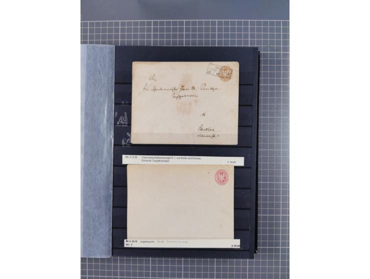 1851/67 (ca.), kleine Partie Baden, Taxis und Preußen-Ganzsachen