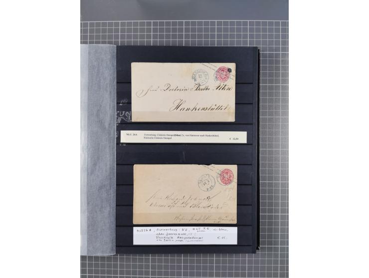 1851/67 (ca.), kleine Partie Baden, Taxis und Preußen-Ganzsachen