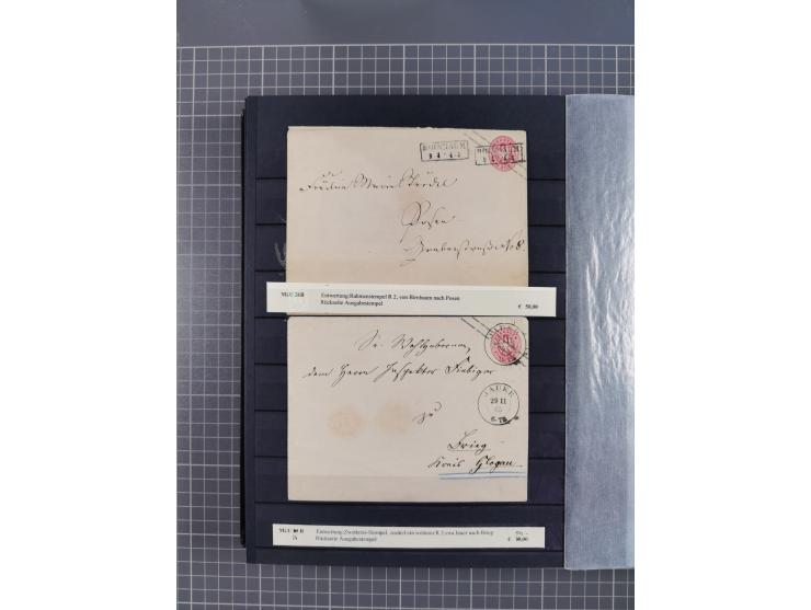 1851/67 (ca.), kleine Partie Baden, Taxis und Preußen-Ganzsachen