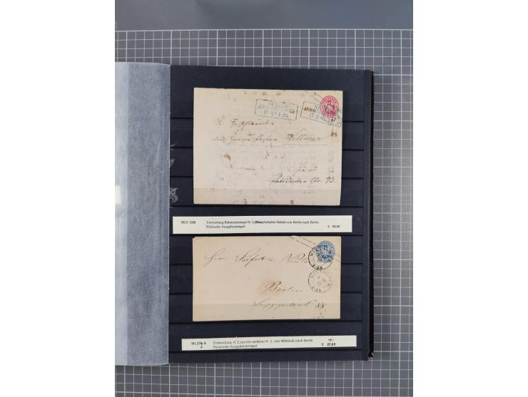 1851/67 (ca.), kleine Partie Baden, Taxis und Preußen-Ganzsachen