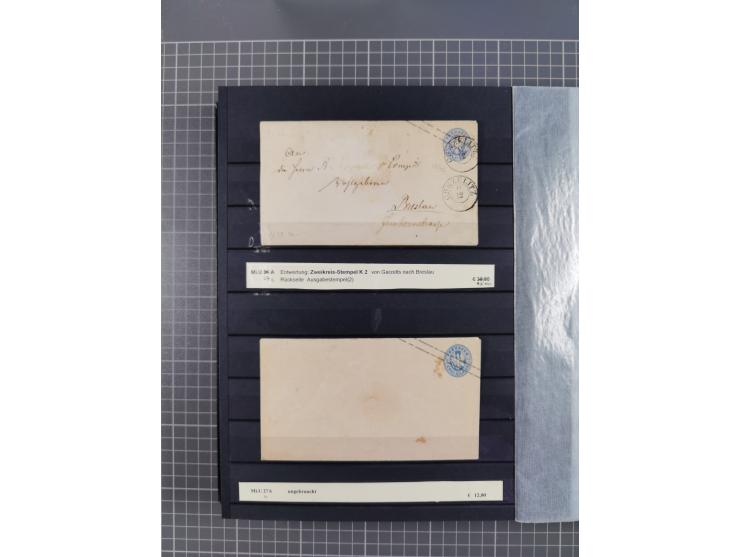 1851/67 (ca.), kleine Partie Baden, Taxis und Preußen-Ganzsachen