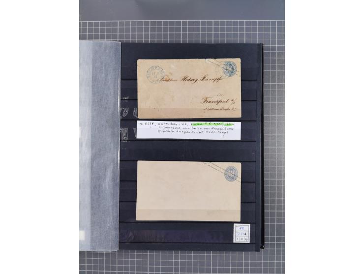 1851/67 (ca.), kleine Partie Baden, Taxis und Preußen-Ganzsachen