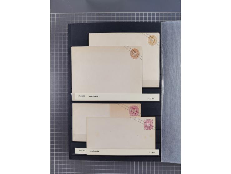 1851/67 (ca.), kleine Partie Baden, Taxis und Preußen-Ganzsachen