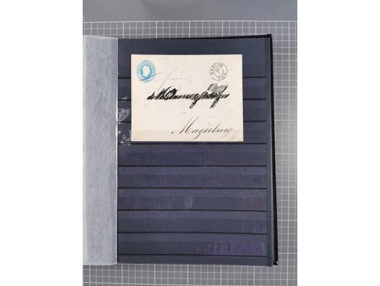 1851/67 (ca.), kleine Partie Baden, Taxis und Preußen-Ganzsachen