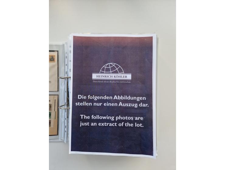 1850/1920, kleine Sammlung mit zusätzlich einigen hundert Briefen, Karten und Paketkarten der Pfennig-Zeit